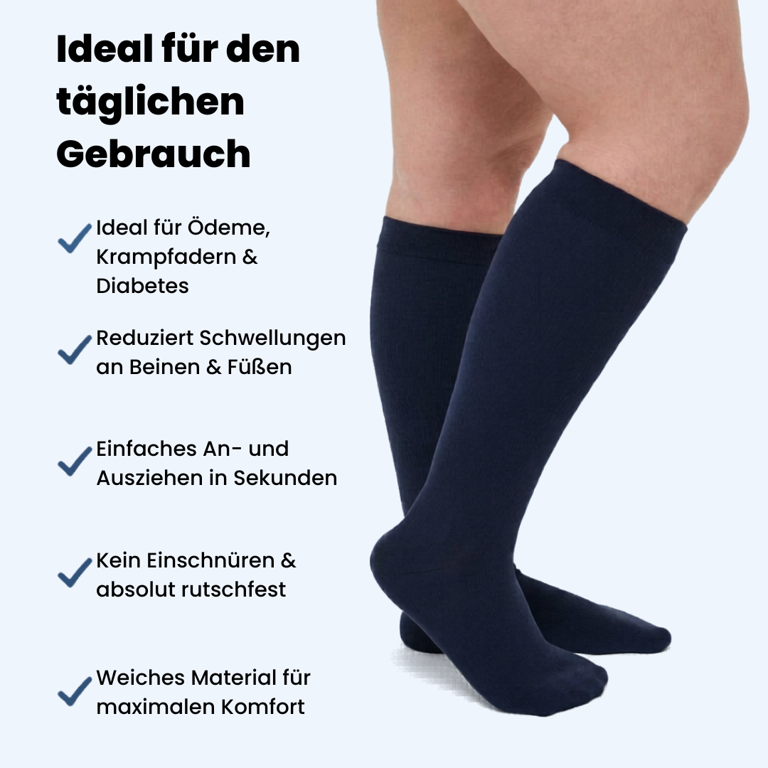 OrthoFlex Premium Kompressionsstrümpfe gegen geschwollene Beine