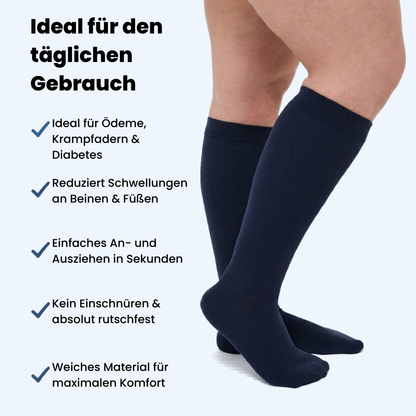 OrthoFlex Premium Kompressionsstrümpfe gegen geschwollene Beine