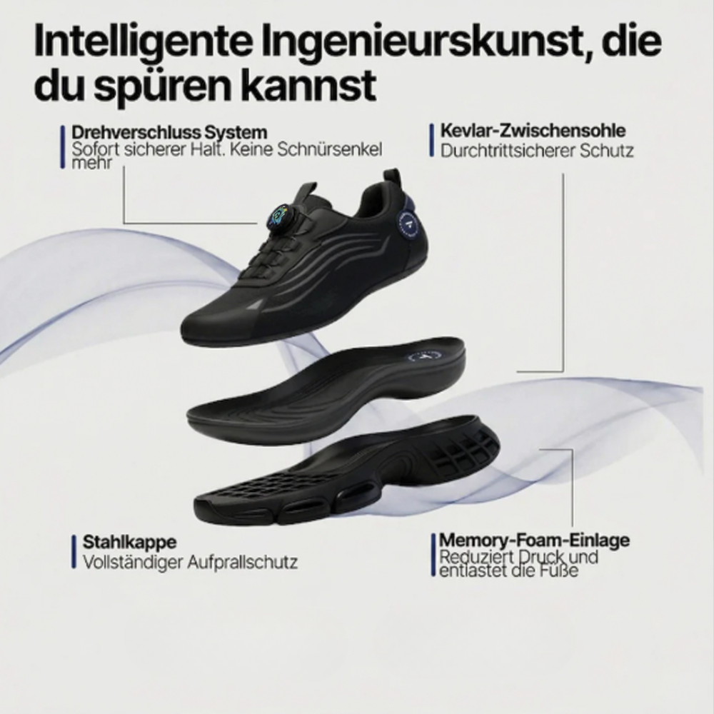 WERKMAX S3 Pro – Leichte & Sichere Sicherheitsschuhe mit Schnellverschluss