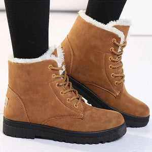 Orthopädische Winterboots mit weichem Futter und Schnürdesign